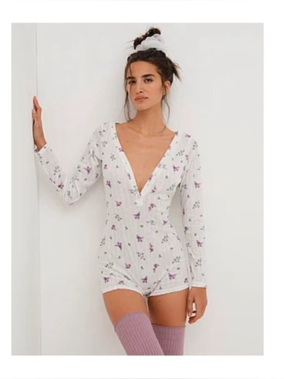 For love & lemons pointelle onesie pajamas